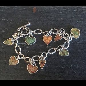 Brighten Silver Charm Bracelet